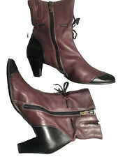 Softwaves City Ankle Boots Women Size 8UK Shoes Leather Multicolour Workwear com