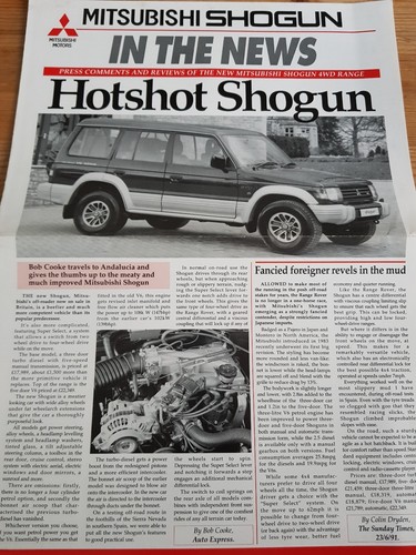 Mitsubishi shogun market - mitsubishi,