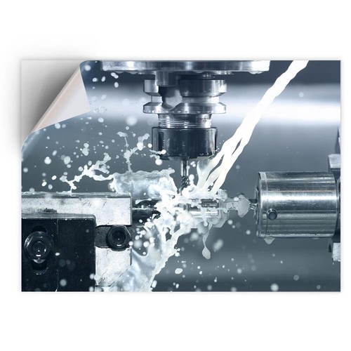 Vinyl sticker cnc metal - 1x,