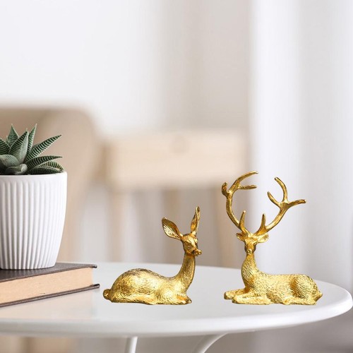 Pieces resin reindeer statue - 2,