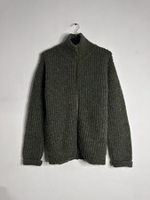 Nigel Cabourn Authentic Wool Zip Cardigan 52 (XL) Made in Scotland Green