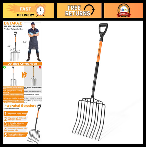 Heavy duty tine - pitch, fork