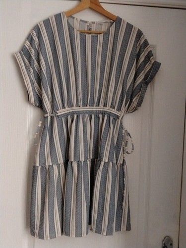 Primark blue white striped - -,