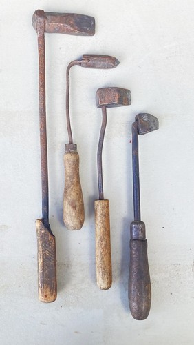 Lot vintage antique hand - 4,