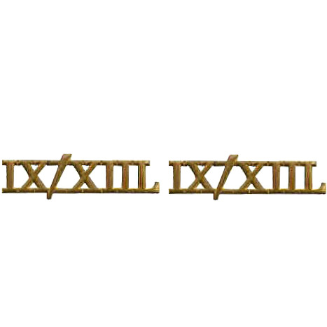 Metal shoulder titles - metal,