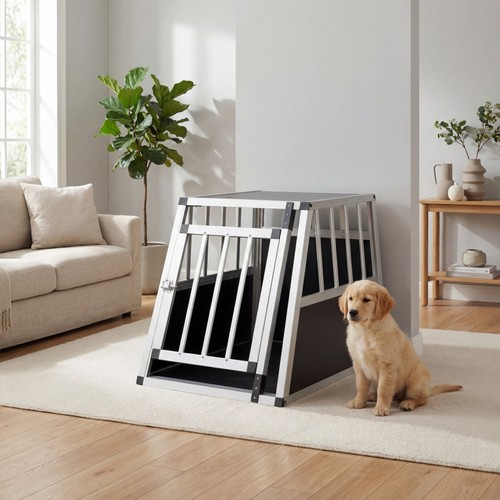 Aluminum dog travel crate - dog,