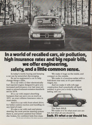1972 saab 99le city street - 99le,