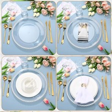 4/6 Pcs Elegant Charger Plates