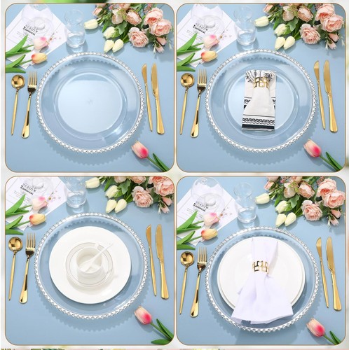 Pcs elegant charger plates - pcs,