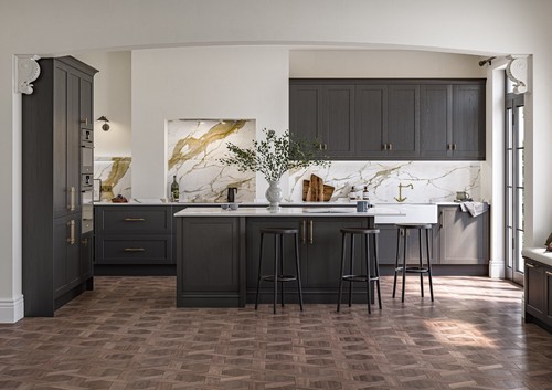 Graphite painted solid wood - solid,
