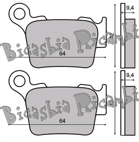 5526 rear brake pads - rear,