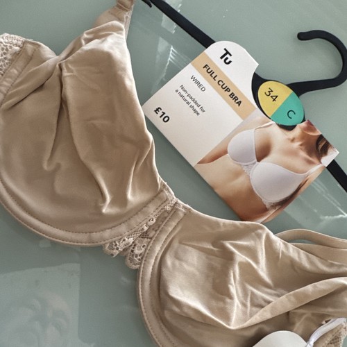 Beige 34cfull cup bra - tu,