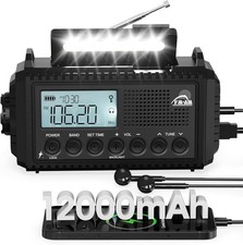 Wind Up Solar Radio,12000mAh