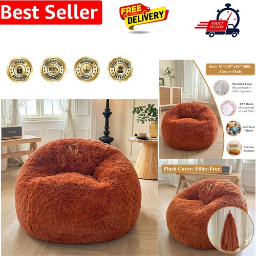 Fluffy bean bag chair - fluffy,