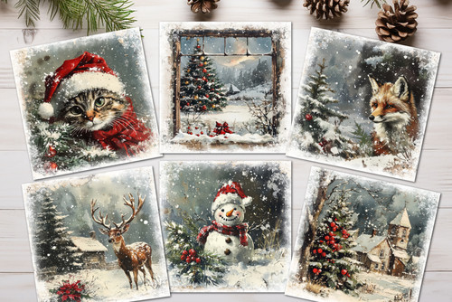 Christmas card toppers - christmas,