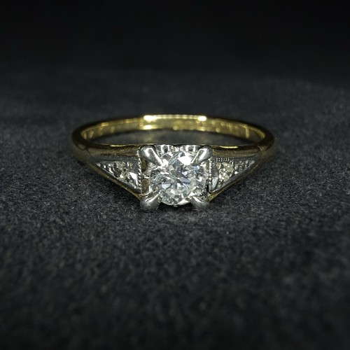 18ct diamond solitaire - diamond,