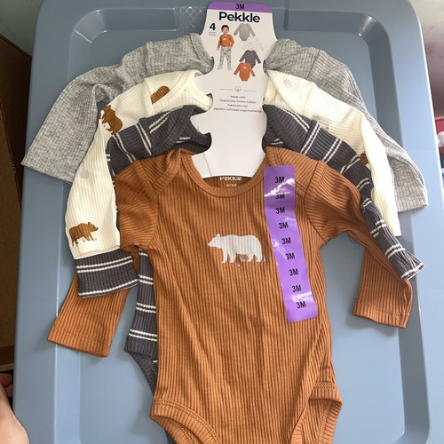 Month piece long sleeve - 0-3, 4