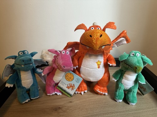 Zog the dragon - 9”, pink&