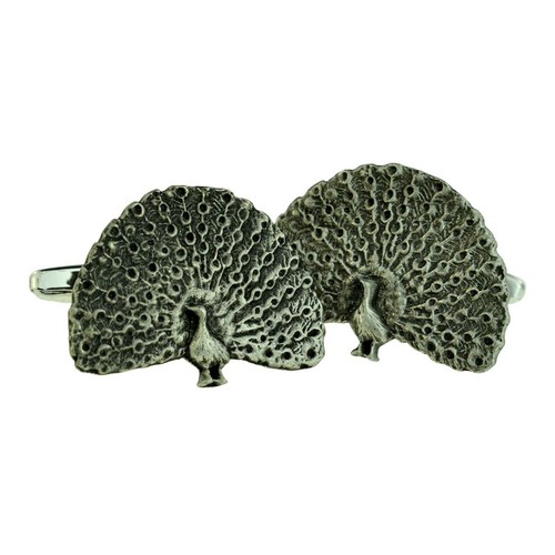 English made pewter peacock - english,