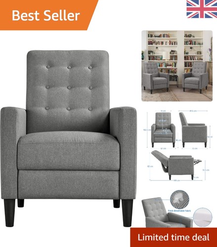 Elegant modern fabric recliner - elegant,