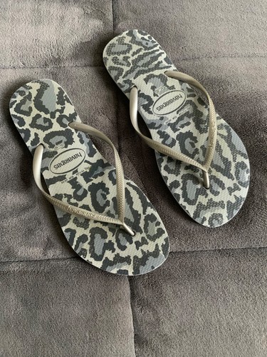 Havaianas grey leopard printed - leopard,