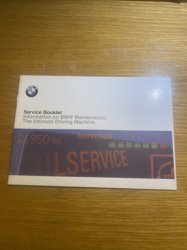 Bmw service book - bmw, stamped