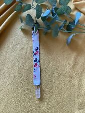 Baby Handmade dummy clips - Mickey Mouse Fabric