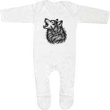 'Howling Wolf' Baby Romper