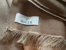 Rolex Scarf - beige 100% Cashmere - New In Box