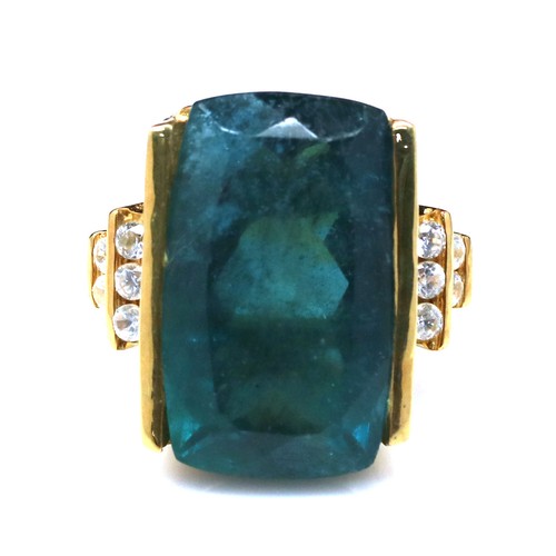 Green fluorite white zircon - green,