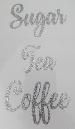 Silver glitter coffee tea - silver,