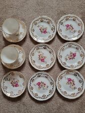 Windsor Bone China Tea Set includes, 6 Side Plates, 3 Saucers, 2 Cups VGC
