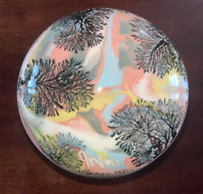 BOSCASTLE POTTERY CORNWALL MOCHA WARE LIDDED POT SIGNED