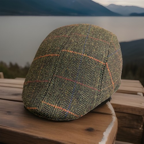 Tweed hat flat - cap, unisex