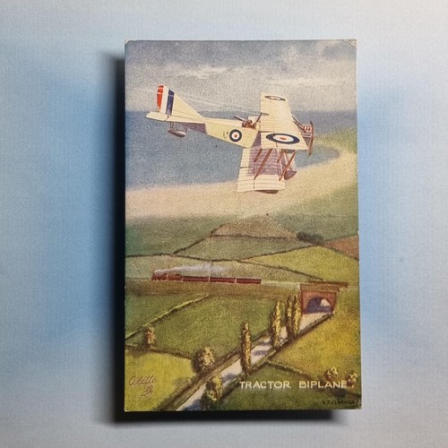 Ww1 military aircraft postcard - ww1,
