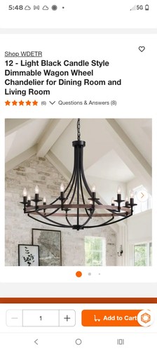 Black candle style light - black,
