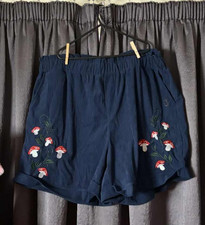 ROMWE FAIRYCORE BLUE CORDUROY