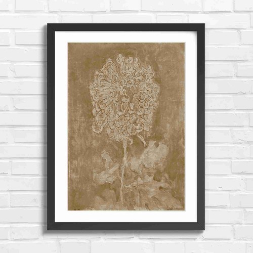 Vintage yellow chrysanthemum - yellow,