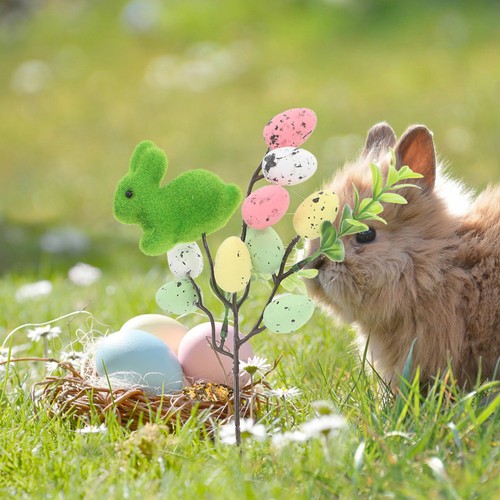 Cute green foam easter bunny - green,