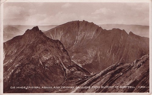 Vintage rppc postcard goatfell - vintage,