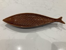 Stig Lindberg Fladen Fish Dish Vintage 1950s, Gustavsberg, Sweden,
