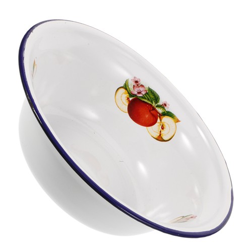 Enamel washing bowl - enamel, up