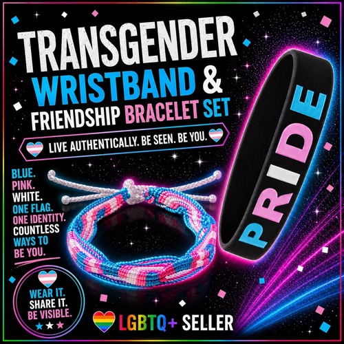 Transgender pride wristband - transgender,