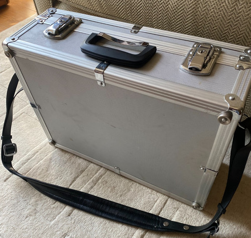Aluminium flight carry case - aluminium,
