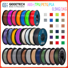 New Geeetech 3D Printer Filament 1.75mm 1KG/roll TPU/ABS+/PLA/PETG Consumables