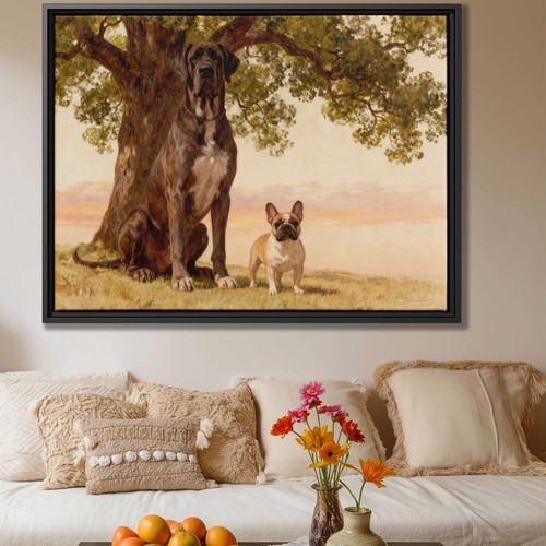 Oil painting dog great dane - painting,