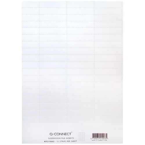 Suspension file insert white - insert,