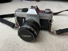 Canon TLB 35mm Film SLR Manual Camera with Canon 50mm f/1.8 FD Lens
