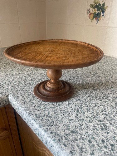 Vintage wooden cake stand - wooden,
