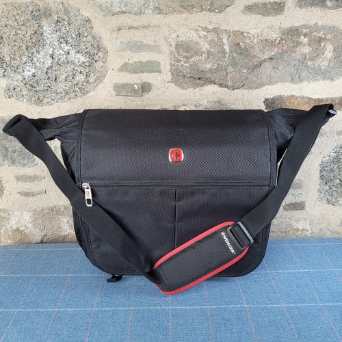 Wenger mens black messenger - wenger,